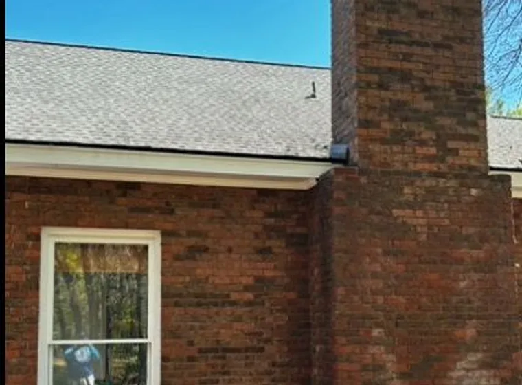 The same brick clean with the streaking removed