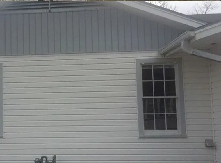 Siding and gable: after