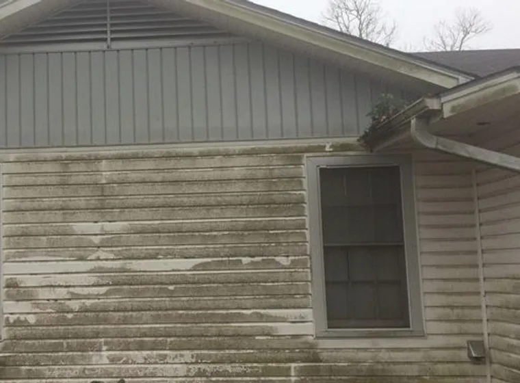 Siding and gable: before